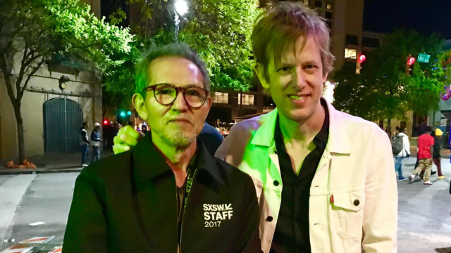 Hiroshi Asada with Britt Daniel of Spoon Hiroshi Asada with Britt Daniel of Spoon